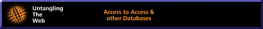 Access to Access & other Databases